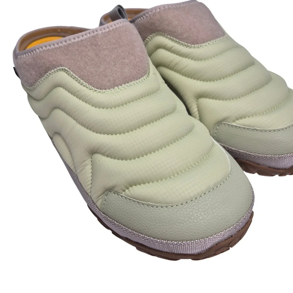 Teva ReEmber Terrain Slip On Quilted Light Sage Green Mules Shoes Men's Size 12